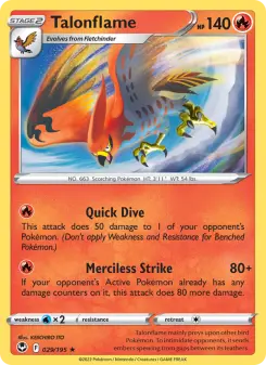Pokémon-Karte Talonflame 029/195