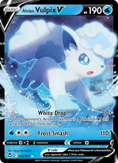 Pokémon-Karte Alolan Vulpix V 033/195