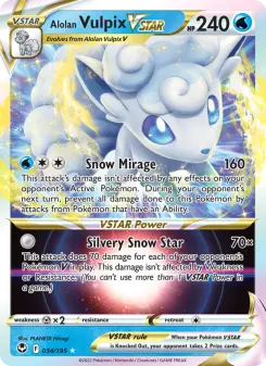Pokémon-Karte Alolan Vulpix VSTAR 034/195