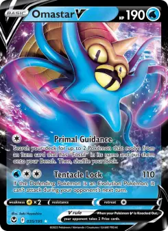 Pokémon-Karte Omastar V 035/195