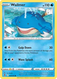 Pokémon-Karte Wailmer 037/195