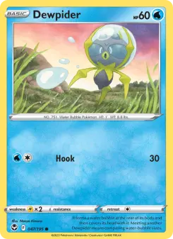 Pokémon-Karte Dewpider 047/195