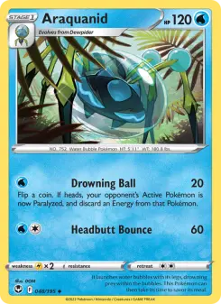 Pokémon-Karte Araquanid 048/195