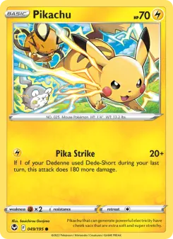 Pokémon-Karte Pikachu 049/195