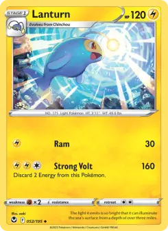Pokémon-Karte Lanturn 052/195