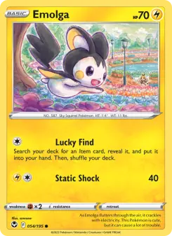 Pokémon-Karte Emolga 054/195