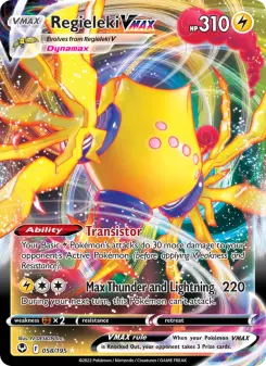 Pokémon-Karte Regieleki VMAX 058/195
