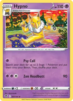 Pokémon-Karte Hypno 061/195