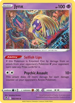 Pokémon-Karte Jynx 062/195