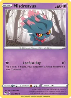 Pokémon-Karte Misdreavus 063/195