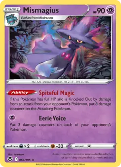 Pokémon-Karte Mismagius 064/195