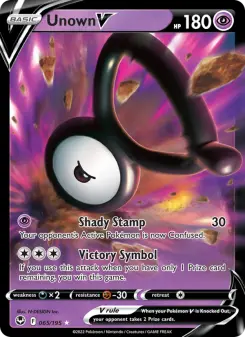 Pokémon-Karte Unown V 065/195