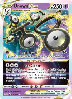 Pokémon-Karte Unown VSTAR 066/195