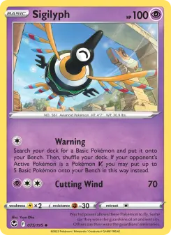 Pokémon-Karte Sigilyph 075/195