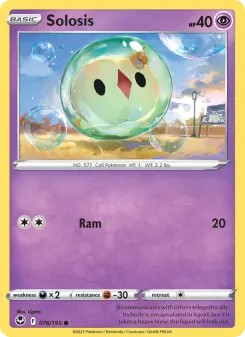Pokémon-Karte Solosis 076/195