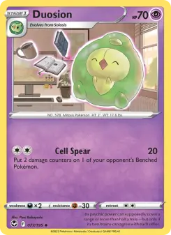 Pokémon-Karte Duosion 077/195