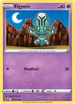 Pokémon-Karte Elgyem 079/195