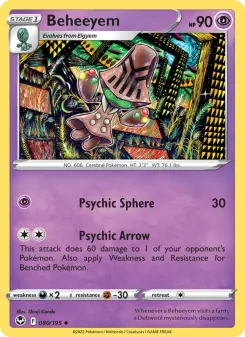 Pokémon-Karte Beheeyem 080/195