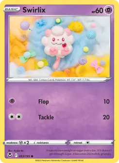 Pokémon-Karte Swirlix 083/195