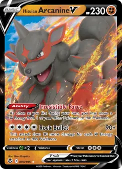 Pokémon-Karte Hisuian Arcanine V 090/195