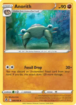 Pokémon-Karte Anorith 095/195
