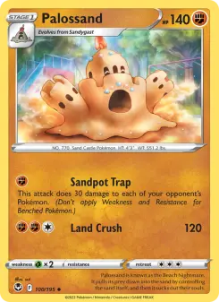 Pokémon-Karte Palossand 100/195