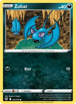Pokémon-Karte Zubat 103/195