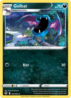 Pokémon-Karte Golbat 104/195