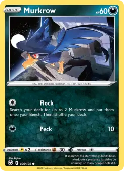 Pokémon-Karte Murkrow 106/195