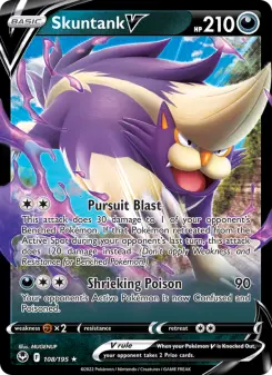Pokémon-Karte Skuntank V 108/195