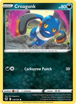 Pokémon-Karte Croagunk 109/195