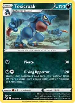 Pokémon-Karte Toxicroak 110/195