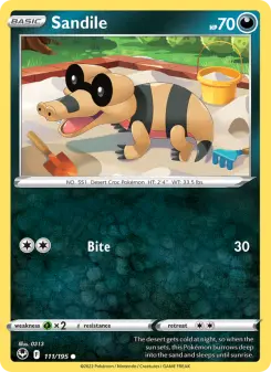 Pokémon-Karte Sandile 111/195
