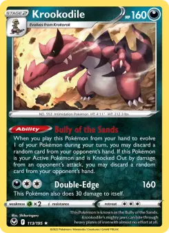 Pokémon-Karte Krookodile 113/195