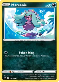 Pokémon-Karte Mareanie 114/195