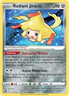 Pokémon-Karte Radiant Jirachi 120/195