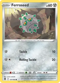 Pokémon-Karte Ferroseed 121/195