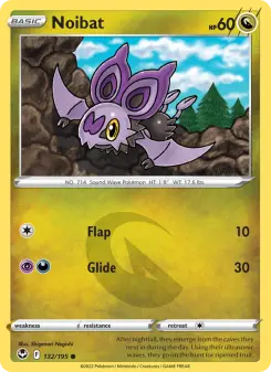 Pokémon-Karte Noibat 132/195