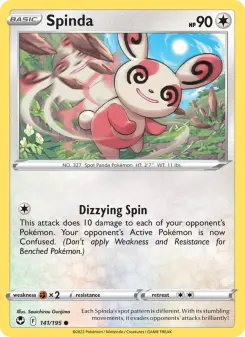 Pokémon-Karte Spinda 141/195