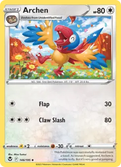 Pokémon-Karte Archen 146/195