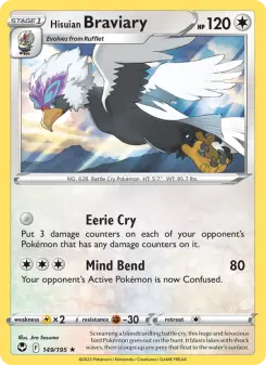 Pokémon-Karte Hisuian Braviary 149/195