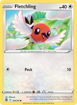 Pokémon-Karte Fletchling 150/195