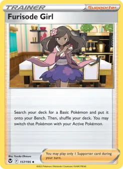Pokémon-Karte Furisode Girl 157/195