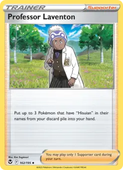Pokémon-Karte Professor Laventon 162/195