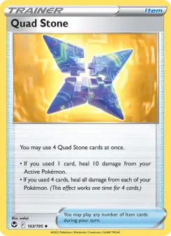 Pokémon-Karte Quad Stone 163/195