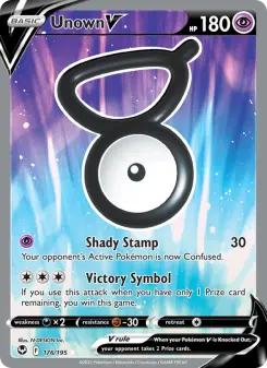 Pokémon-Karte Unown V 176/195