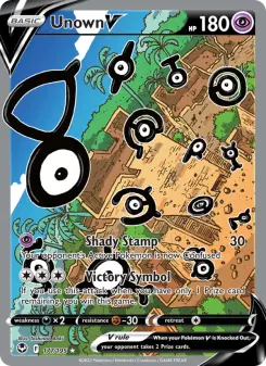 Pokémon-Karte Unown V 177/195