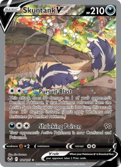 Pokémon-Karte Skuntank V 181/195