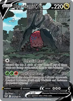 Pokémon-Karte Regidrago V 184/195