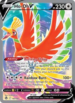 Pokémon-Karte Ho-Oh V 187/195